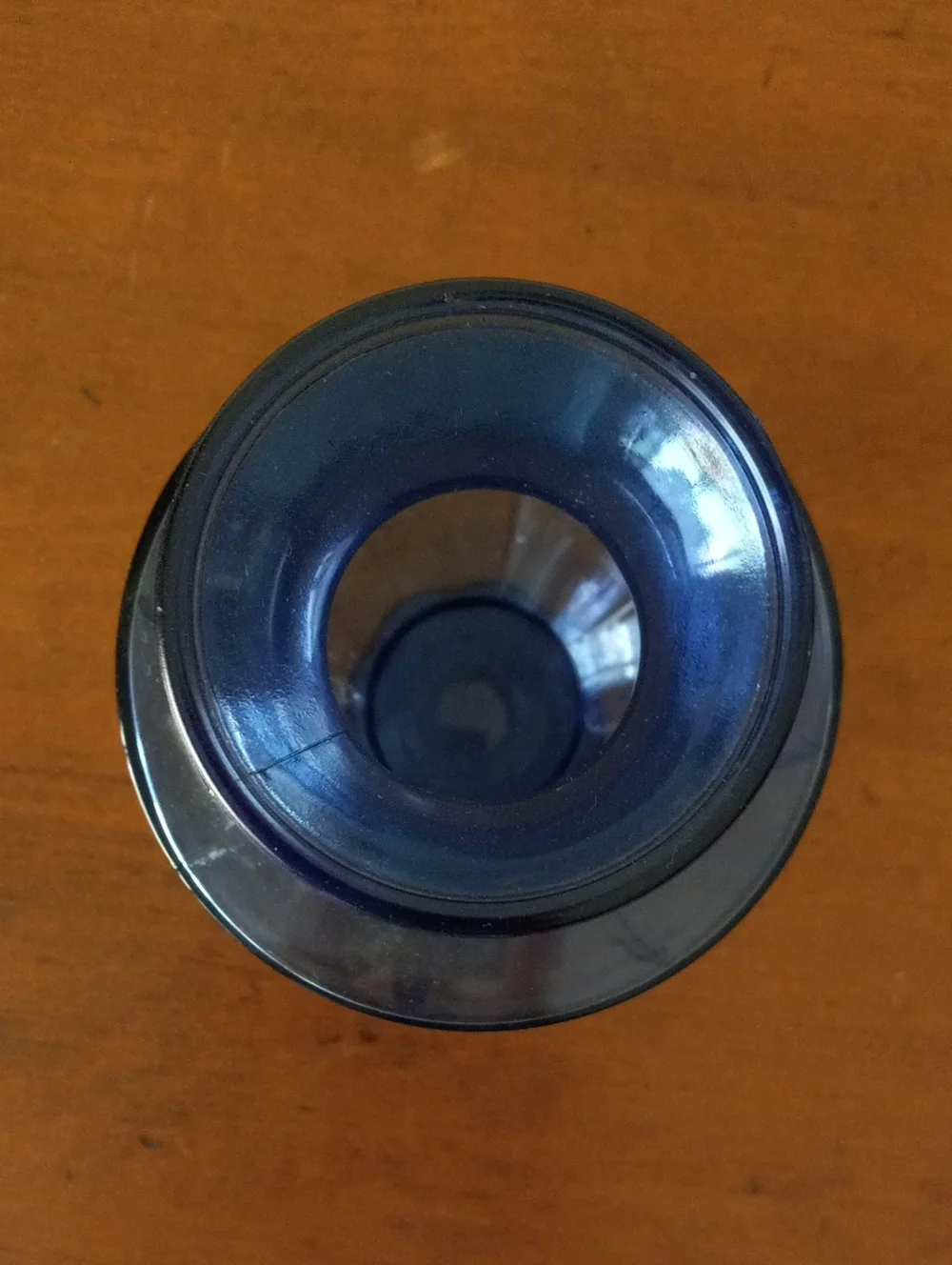 Blue Glass Decorative Vase - Elegant Home Accent